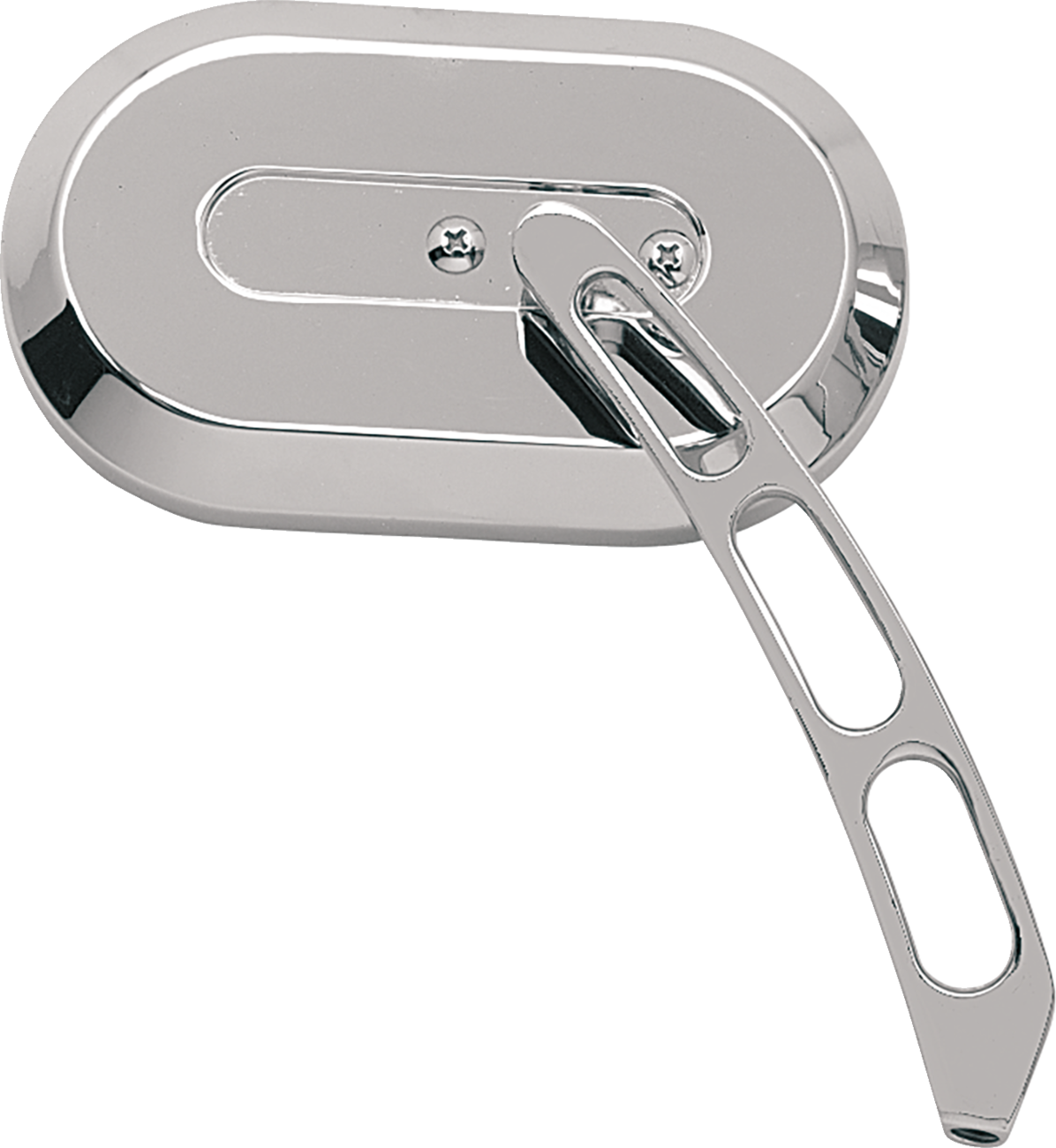 Mirror - Side View - Oval - Chrome - Left - Each