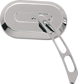 Mirror - Side View - Oval - Chrome - Left - Each