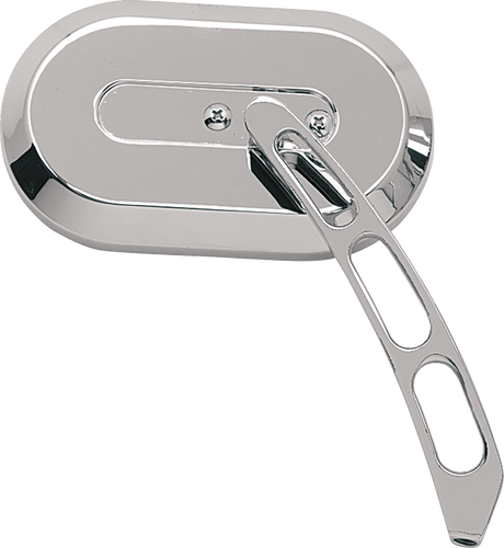 Mirror - Side View - Oval - Chrome - Left - Each