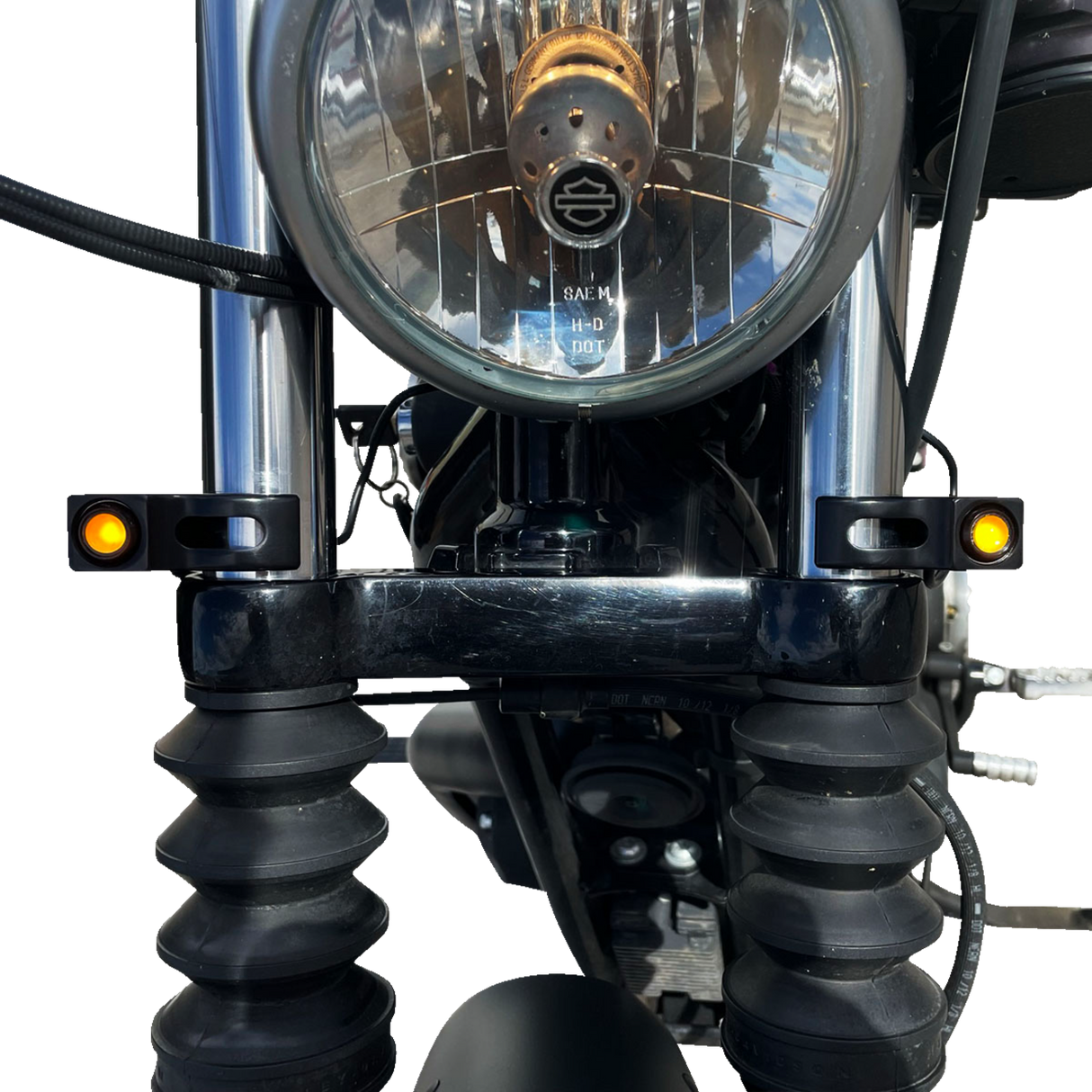 Turn Signal - 39 mm - Amber - Black