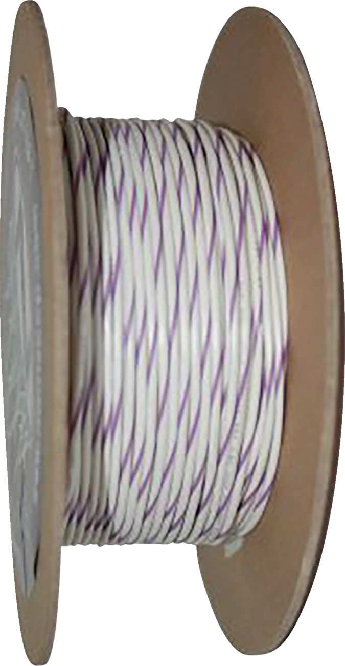 100\' Wire Spool - 20 Gauge - White/Violet