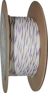 100\' Wire Spool - 20 Gauge - White/Violet