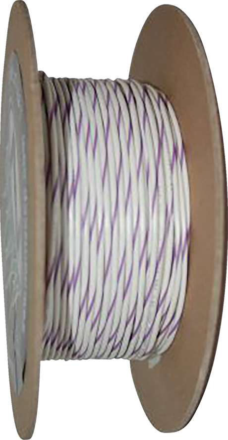 100\' Wire Spool - 20 Gauge - White/Violet