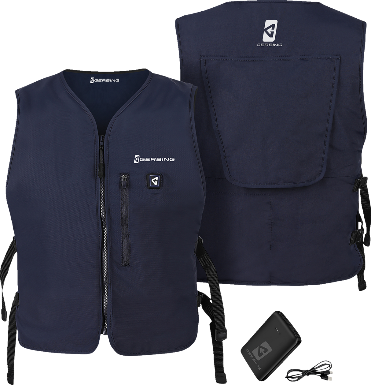 5V Touch Button Circulatory Cooling Vest - Blue