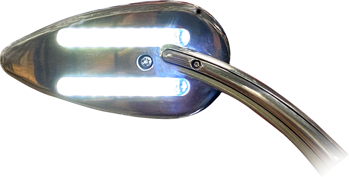 Mirrors - Side View - with LED Turn Signals - Chrome