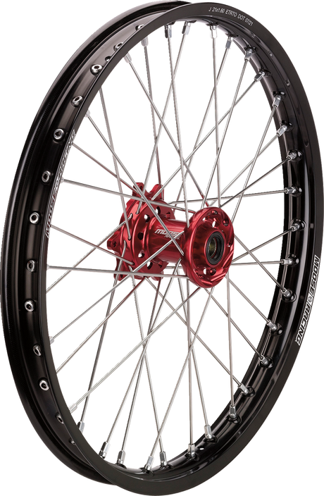 Wheel Assembly - SX-1 - Complete - Front - Black Wheel/Red Hub - 21x1.6 - Beta 2013 - 2025