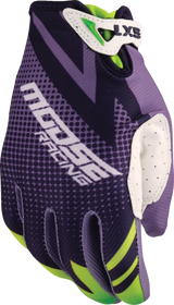 Youth SX1™ Gloves - Purple/Green - Medium