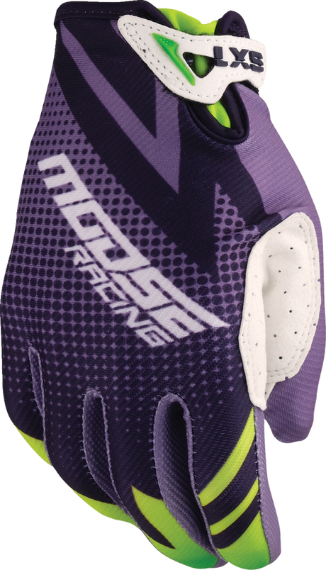 Youth SX1™ Gloves - Purple/Green - Small