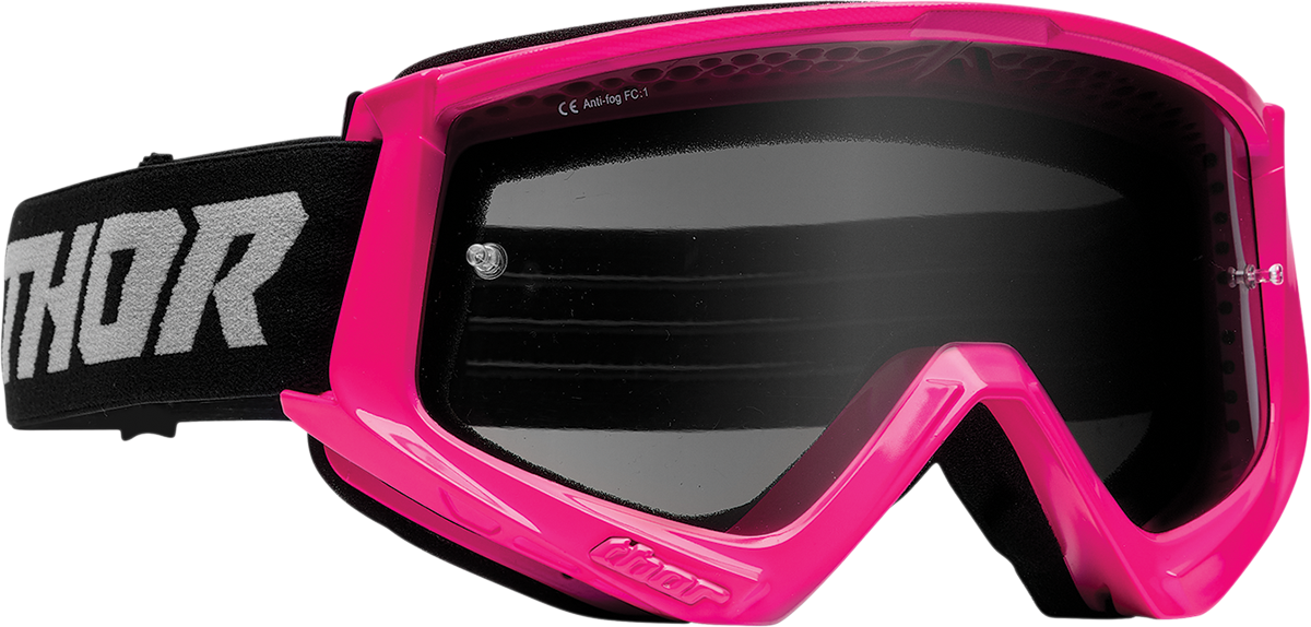 Combat Sand Goggle - Racer - Flo Pink/Gray - Smoke Lens