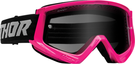 Combat Sand Goggle - Racer - Flo Pink/Gray - Smoke Lens