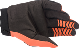 Youth Full Bore Gloves - Orange/Black - Large