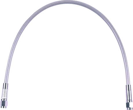 Universal XR Brake Line - 26\" - Stainless w/ Chrome Fittings