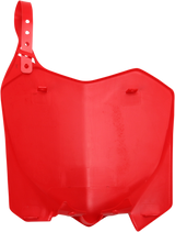 Front Number Plate - \'00 CR Red 2009 - 2013