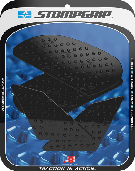 Traction Pad Tank Grips - Volcano - Black - CBR500R/F 2019 - 2020