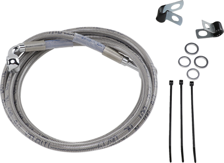 Brake Line - Front - +6\" - Stainless Steel 1984 - 2005
