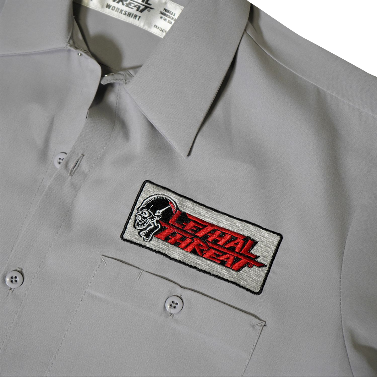 High Compression Pistons Shop Shirt - Gray - Medium