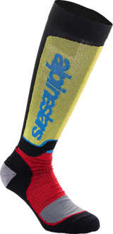MX Plus Socks - Black/Red/Yellow/Blue - Large