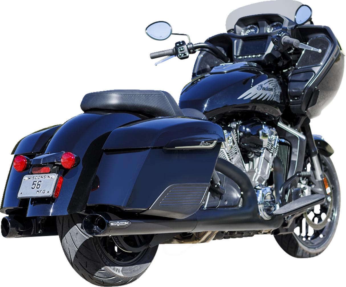 4\" Broadhead Slip-On Mufflers - Slash Cut - Black 2014 - 2022