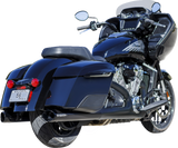 4\" Broadhead Slip-On Mufflers - Slash Cut - Black 2014 - 2022