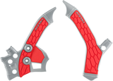 X-Grip Frame Guards - Silver/Red - CRF 250L 2013 - 2020