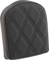 Sissy Bar Pad - Double Diamond - Black - Short
