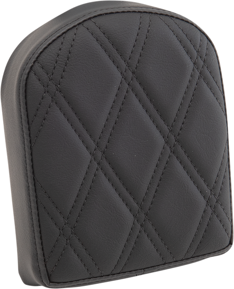 Sissy Bar Pad - Double Diamond - Black - Short