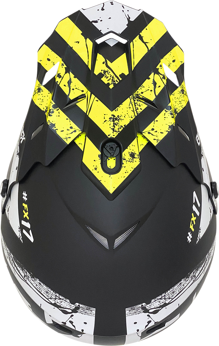 FX-17 Helmet - Attack - Matte Black/Hi-Vis Yellow - XS