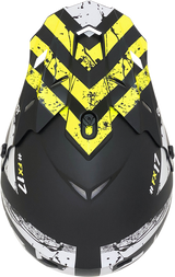 FX-17 Helmet - Attack - Matte Black/Hi-Vis Yellow - XS