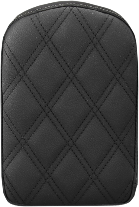 Sissy Bar Pad - Lattice Stitched - Black