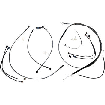 MAGNUM SHIELDING Black Pearl Designer Handlebar Installation Kit Control Cable Kit - Black Pearl™