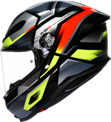 K6 S Helmet - Erazer - Black/Red/Yellow Fluo - Medium