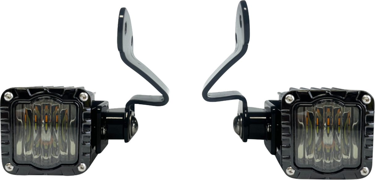 Front Turn Signals - Shark Demon® - LED - Amber/White - Smoke 2023 - 2025