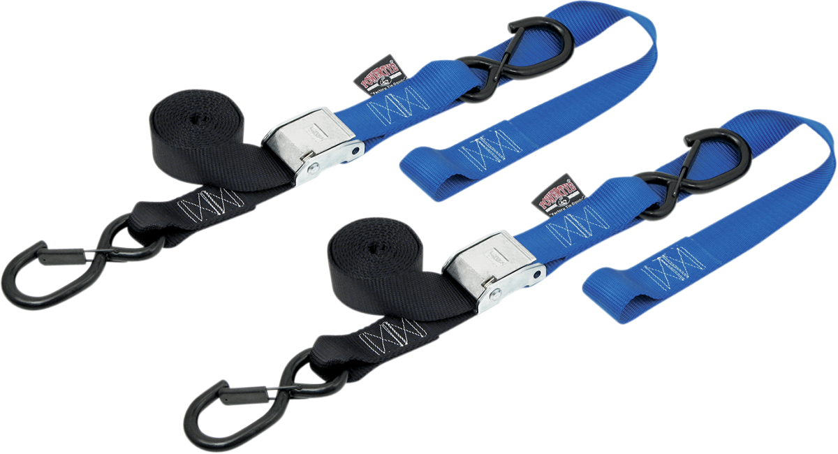 Cam Tie-Downs - 1-1/2\" x 6-1/2\' - Black/Blue
