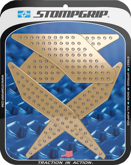 Traction Pad Tank Grips - Volcano - Black - Z125 Pro 2017 - 2025