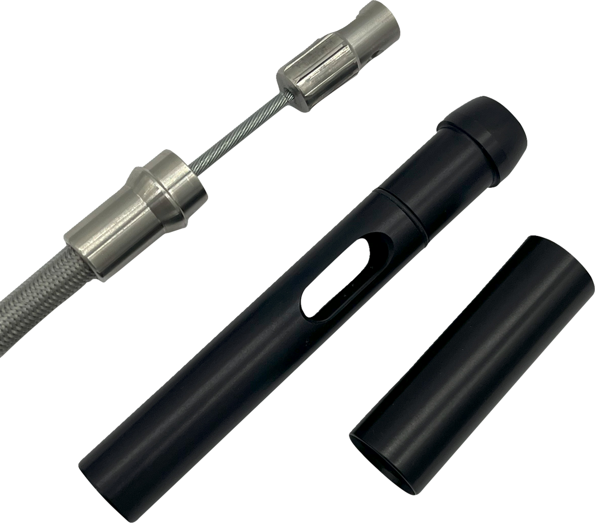 EZ Install Upper Clutch Cable - FLTR/FLHX \'21-\'23 - +6\" - Braided 2021 - 2023