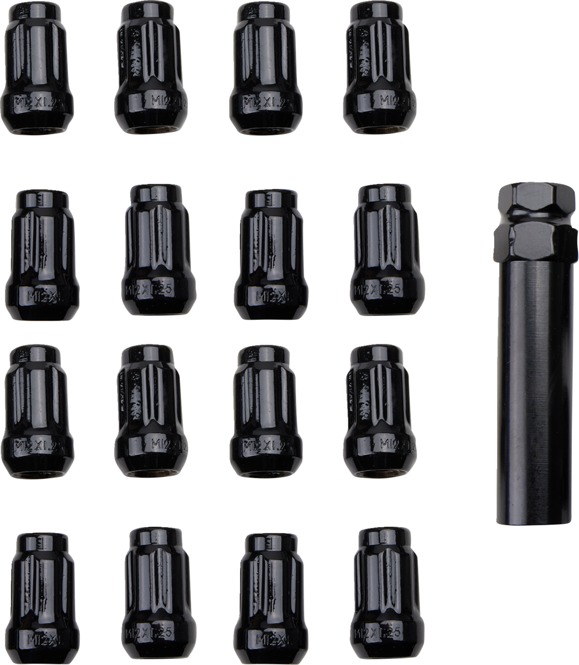 Lug Nut - Black - 12 mm
