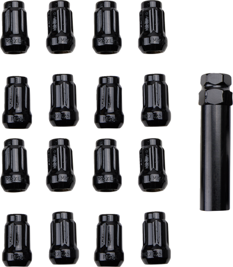 Lug Nut - Black - 12 mm