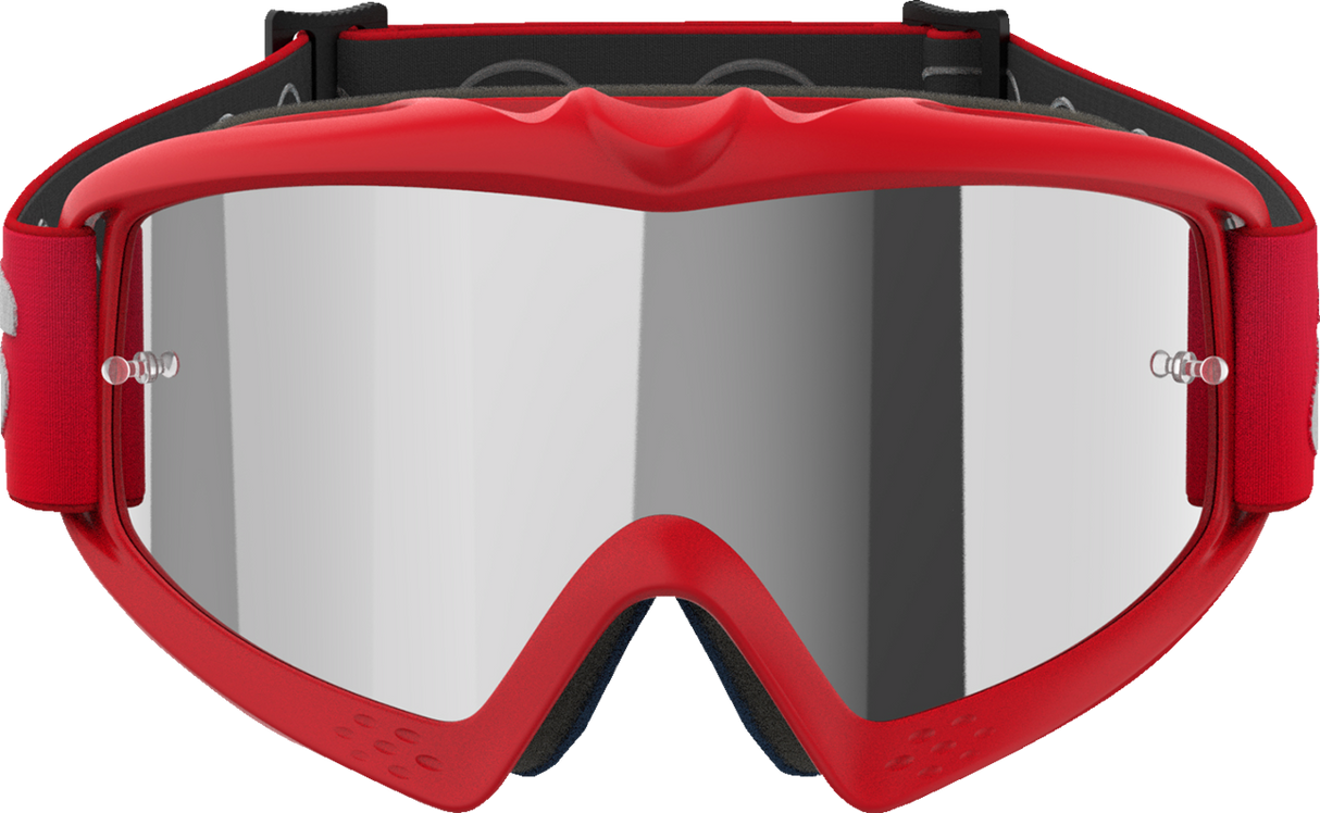Youth Vision Goggle - Blaze - Red - Silver Mirror Lens