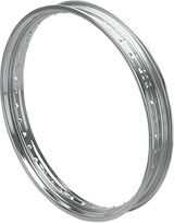 Rim - Drop Center - Rolled Edge - 40 Hole - Silver - 21x2.15