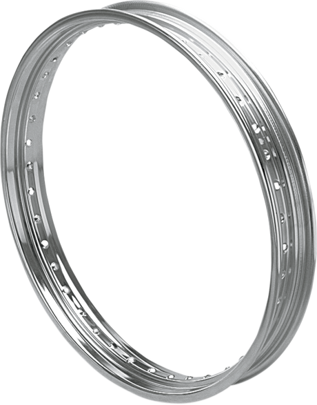 Rim - Drop Center - Rolled Edge - 40 Hole - Silver - 21x2.15