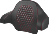 Tour Pack Backrest Pad - Honeycomb - Red Stitching - FL \'14-\'24 2014 - 2024