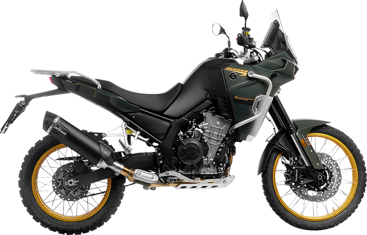 LV One Slip-On Muffler - Black Stainless Steel