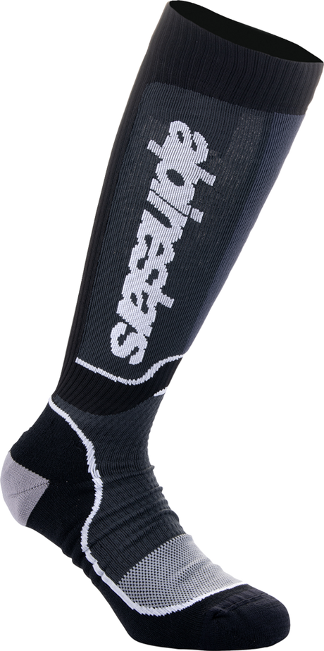 Youth MX Plus Socks - Black/White - Medium/Large