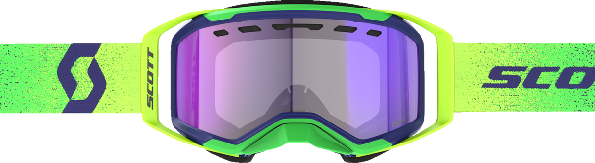 Prospect 2.0 SMB Goggle - Midnight Purple/Safety Yellow - Dual - Light Sensitive - Blue Chrome Lens