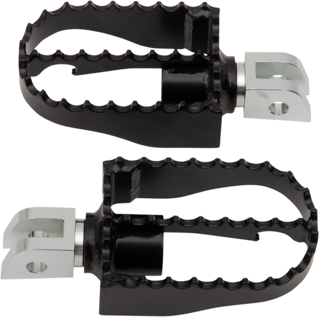 MX Footpegs - Driver - Black/Chrome 2004 - 2024