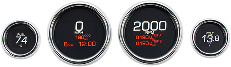 MLX 4-Gauge Instrument Kit - Chrome Bezel 2004 - 2013