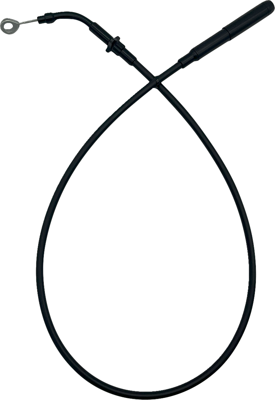 EZ Install Upper Clutch Cable - FLTR/FLHX \'21-\'23 - +6\" - Black 2021 - 2023