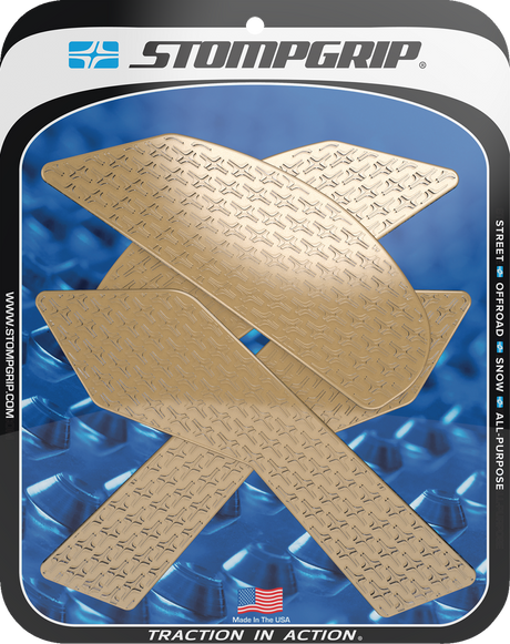 Traction Pad Tank Grips - Icon - Clear - Z 900 2017 - 2024