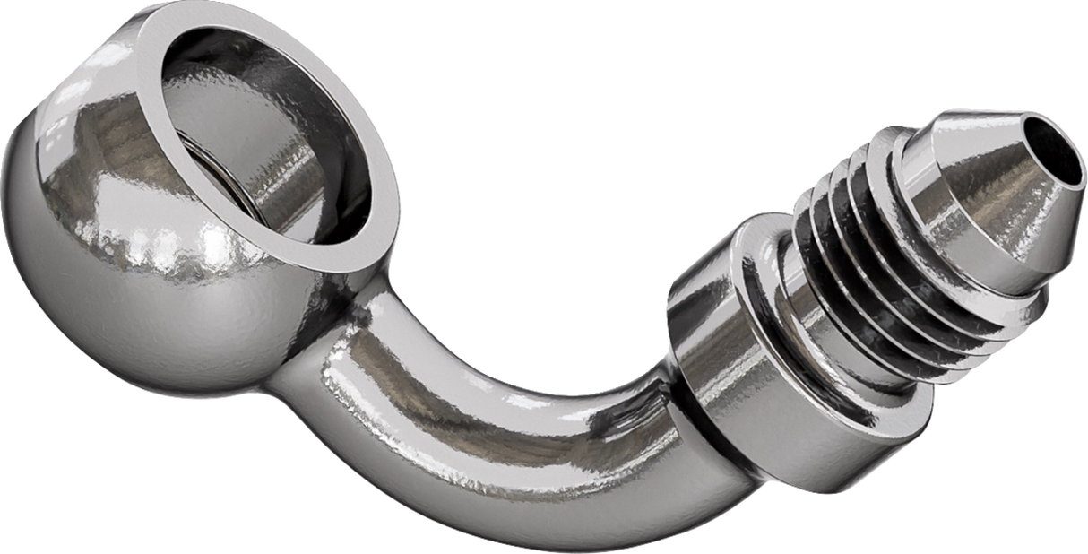 Banjo Adaptor - 90° for 7/16\" Bolt - Stainless Steel
