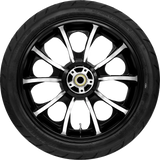 Largo Rear Wheel - Black Cut (18\") | Dunlop Tire (180/55B18) 2009 - 2024